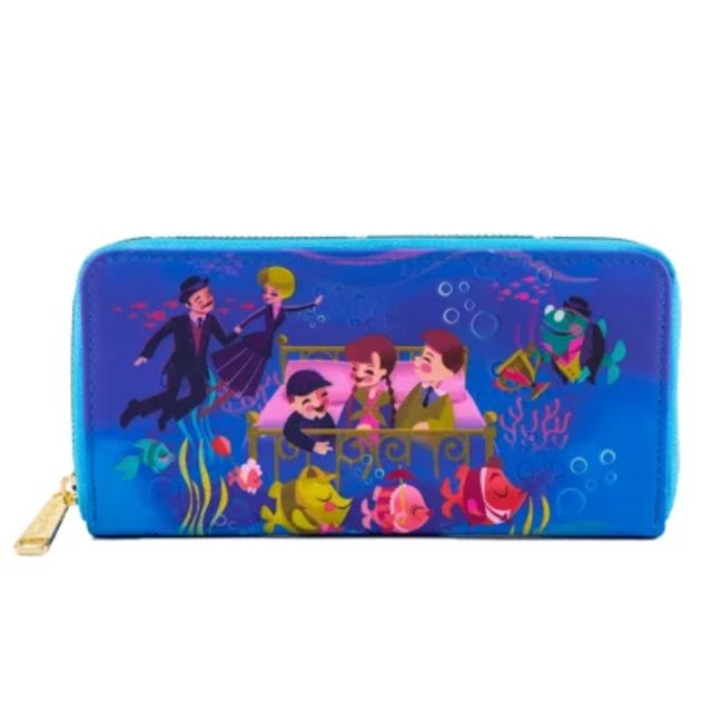 Disney Bedknobs and Broomsticks Underwater Zip Around Wallet