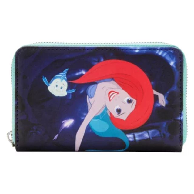 The Little Mermaid Princess Scenes Zip Around Wallet