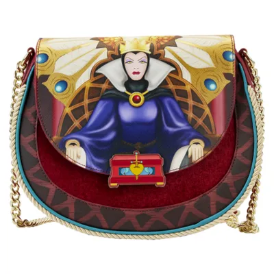 Loungefly Disney Villains Print Crossbody Passport Bag Brand New and In  Stock