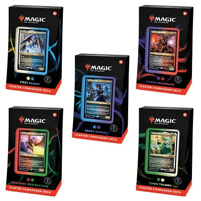 Magic the Gathering Starter Commander Deck (Set of 5)