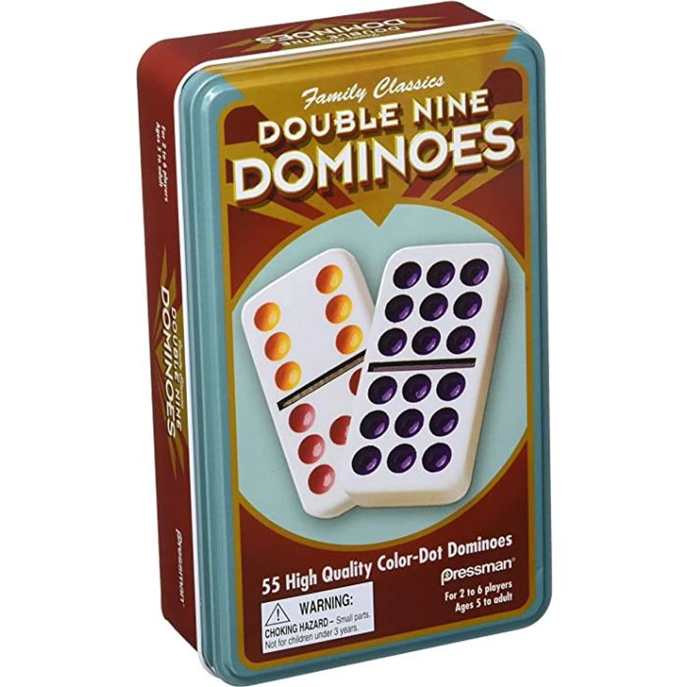 Dominoes Double 9 Tin Case By Goliath