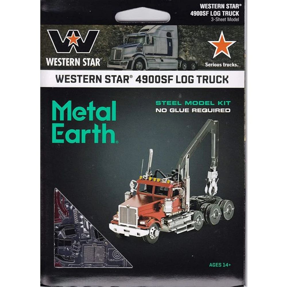 Metal Earth Western Star 4900 Log Truck