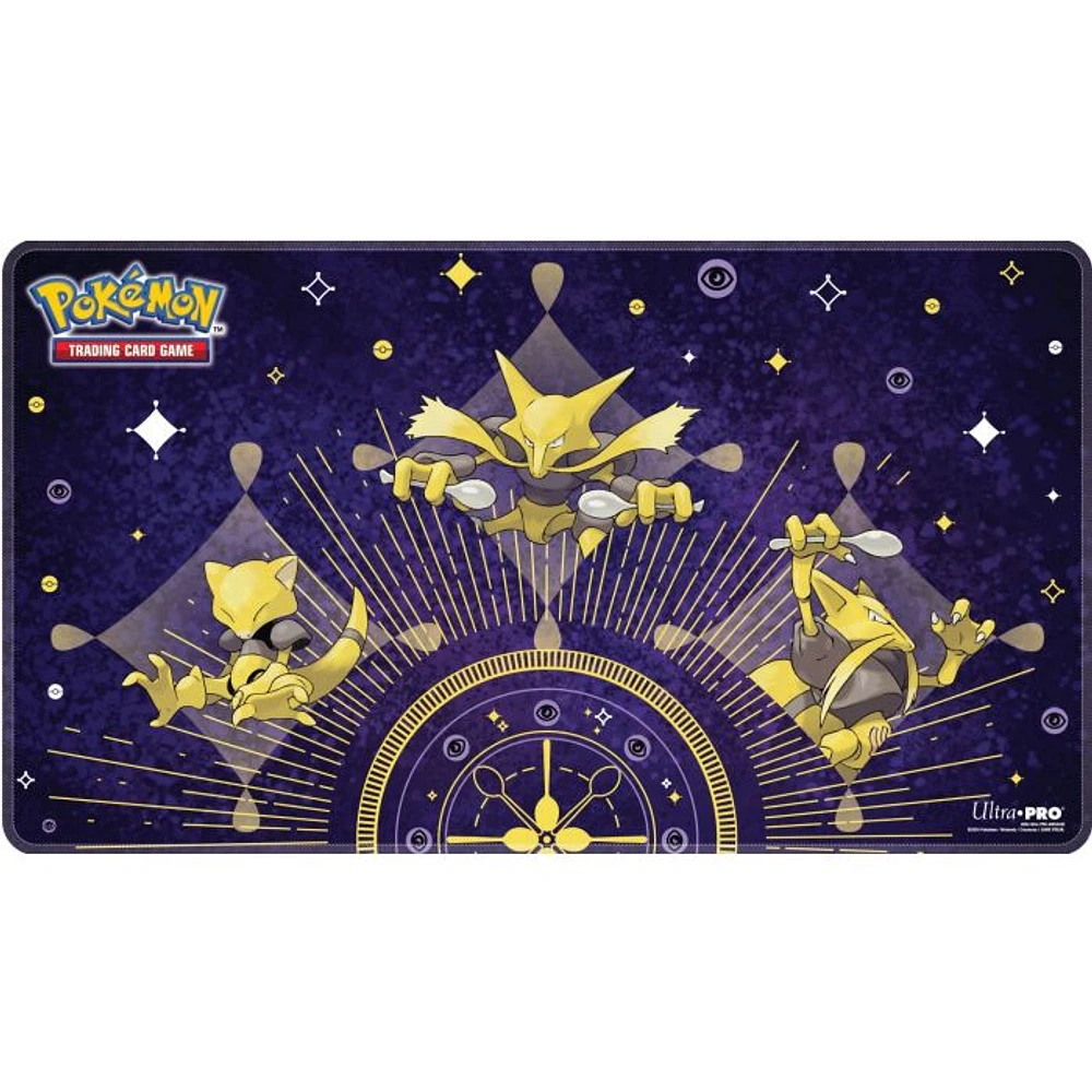 UltarPro Playmat Pokemon Abra Evolutions White Stitched