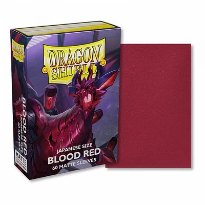 Dragon Shield Sleeves Japanese Matte Blood Red