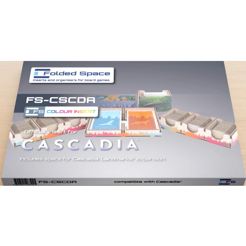 Folded Space Board Game Insert/Organizer: Cascadia