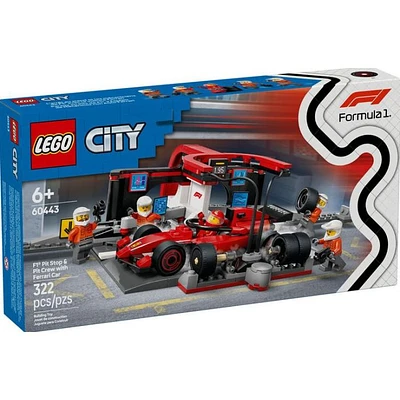 Lego City F1® Pit Stop & Pit Crew With Ferrari Car