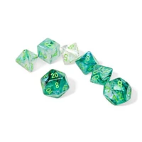 Chessex Borealis 7-Die Set Kelp/Light Green Luminary (2021)