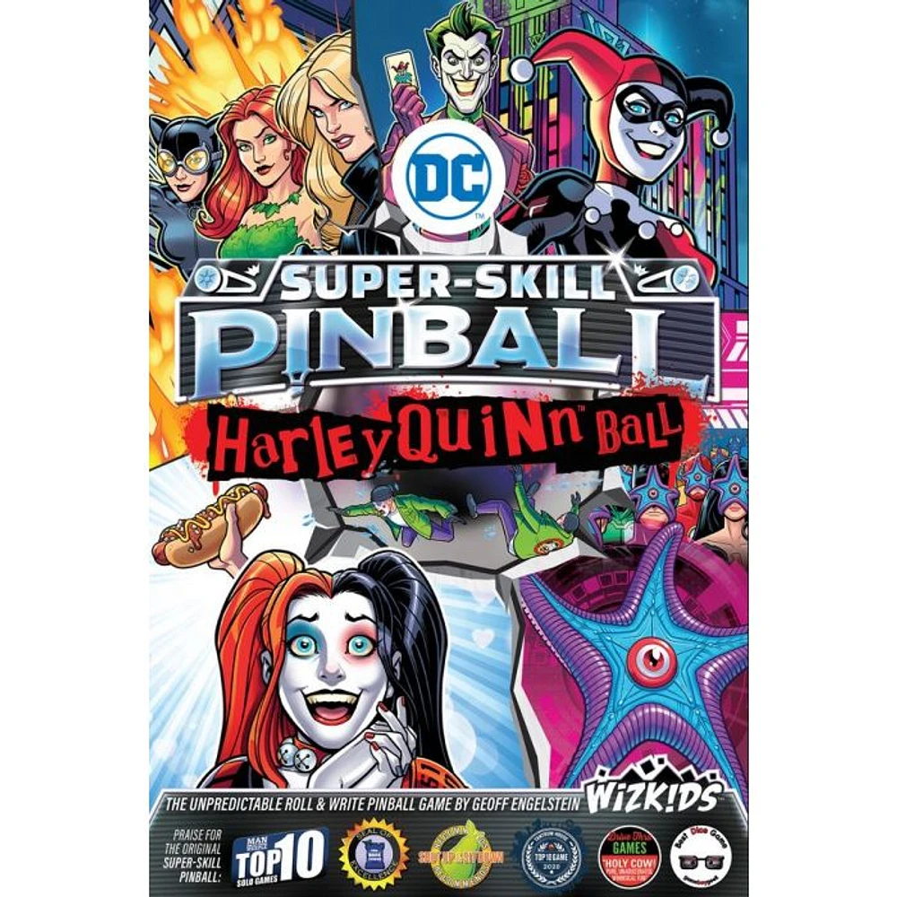 Super-Skill Pinball: DC Harley Quinn Ball - Board Game