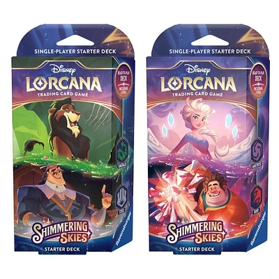 Disney Lorcana: Shimmering Skies - Starter Deck (Set of 2)