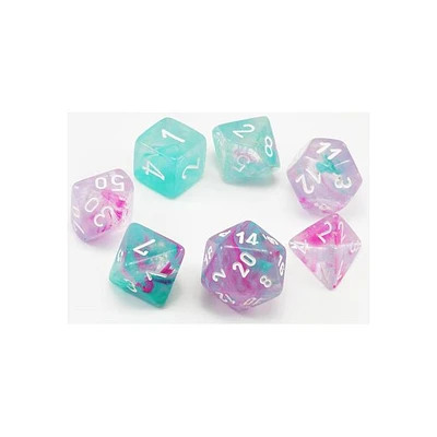 Chessex Nebula 7-Die Set Wisteria/White Luminary (2021)