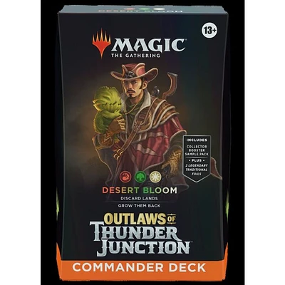 Magic the Gathering Outlaws of Thunder Junction Commander Desert Bloom Junction