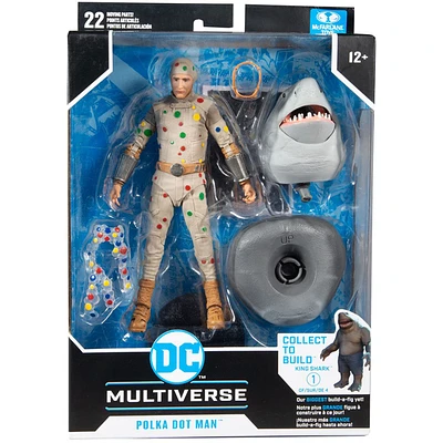 DC Multiverse Suicide Squad 7 Inch Action Figure BAF King Shark - Polka-Dot Man