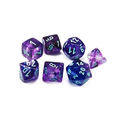 Chessex Nebula 7-Die Set Nocturnal/Blue Luminary (2021)