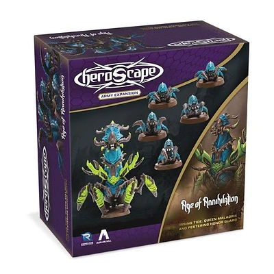 Heroscape: Rising Tide Queen Maladrix And Festering Honor Guard Army Expansion - Board Game