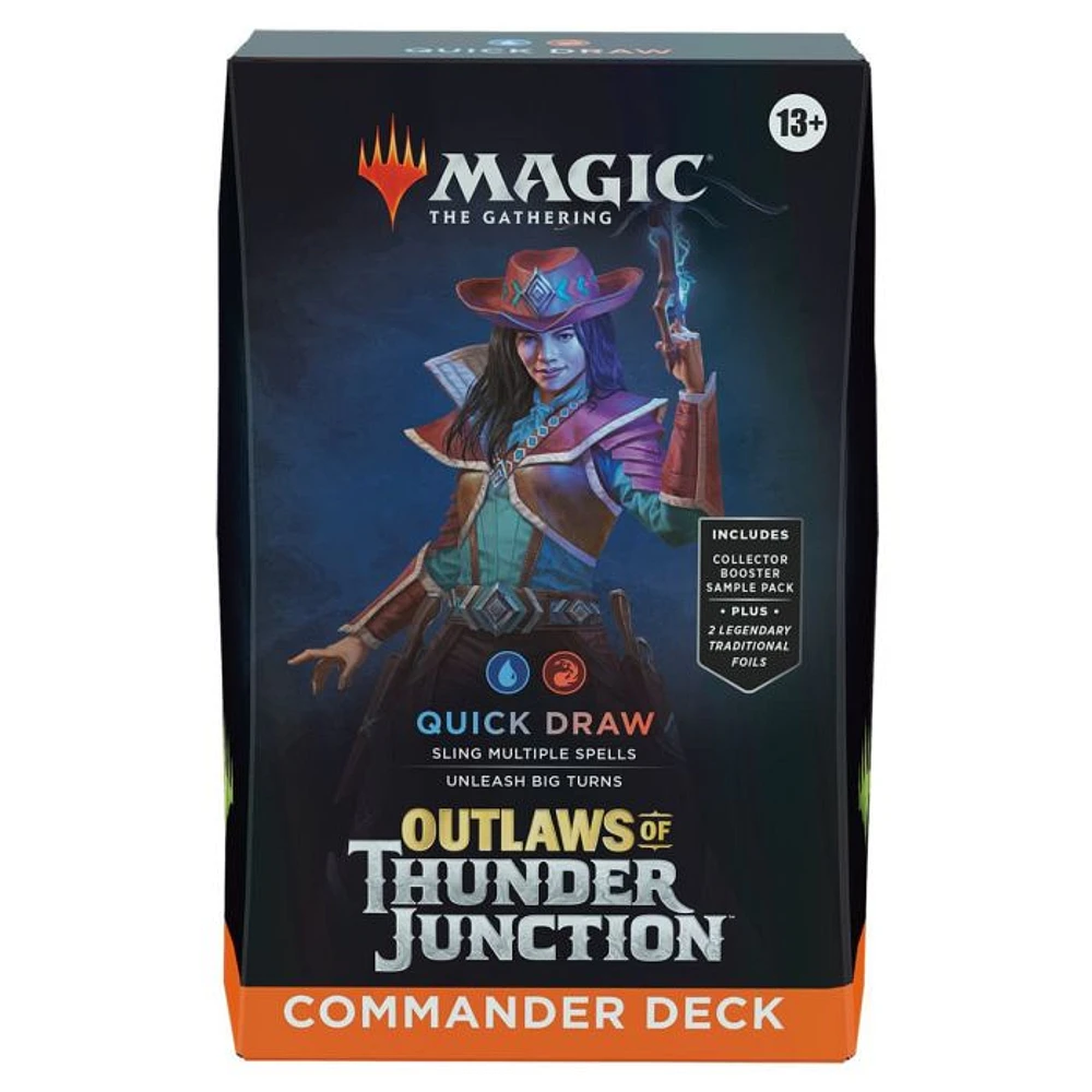 Magic the Gathering Outlaws of Thunder Junction Commander Quick Draw Junction