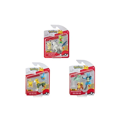 Pokemon Battle Figures 3-Pack (S2) - Assorted