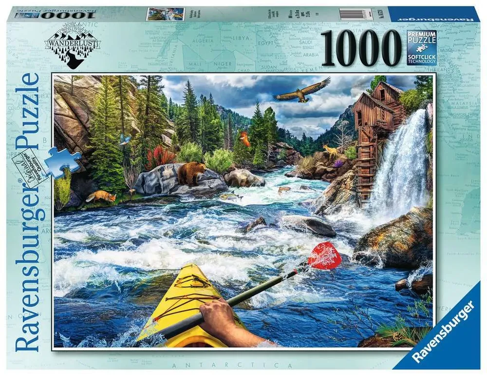 Ravensburger 1000 Pc Whitewater Kayaking       - Puzzle