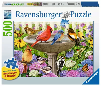 Ravensburger 500 Pc At The Birdbath  - Puzzle