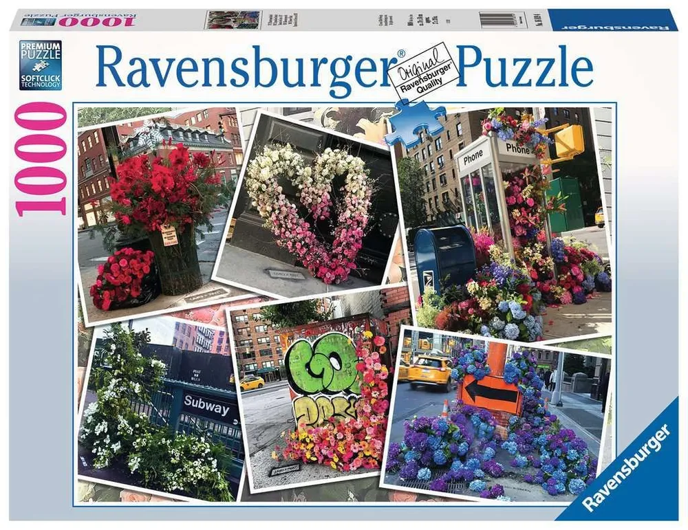 Ravensburger 1000 Pc Nyc Flower Flash  - Puzzle