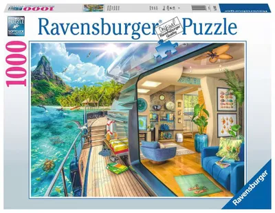 Ravensburger 1000 Pc Tropical Island Charter - Puzzle