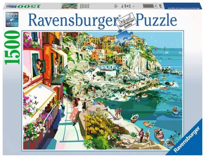 Ravensburger 1500 Pc Romance In Cinque Terre   - Puzzle