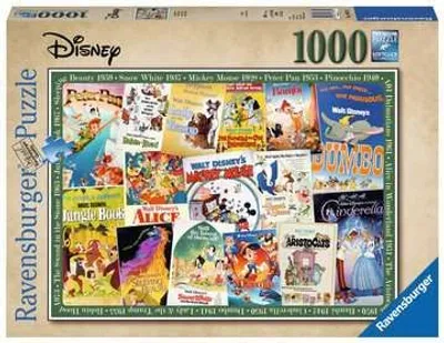 Ravensburger Disney Vintage Movie Posters 1000 Piece Puzzle
