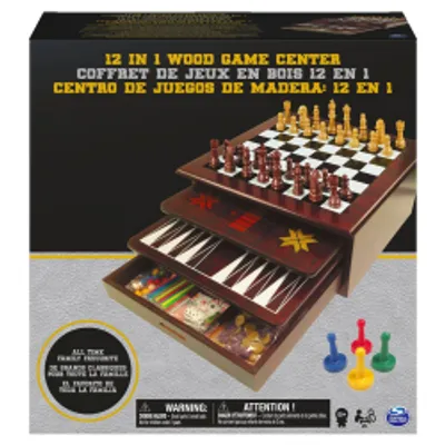 12 in 1 Wood Game Center - Board Game