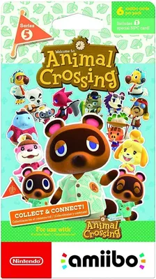 Animal Crossing Cards - Series 5 (1 Pack of 6 Cards)