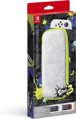 Switch Carrying Case & Screen Protector Splatoon 3 Edition - Nintendo Switch