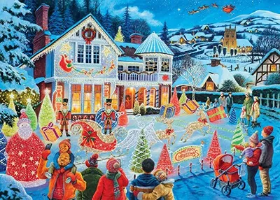 1000 Christmas House Puzzle