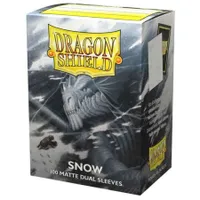 Dragon Shield Sleeves Standard Matte Dual 100CT Snow White