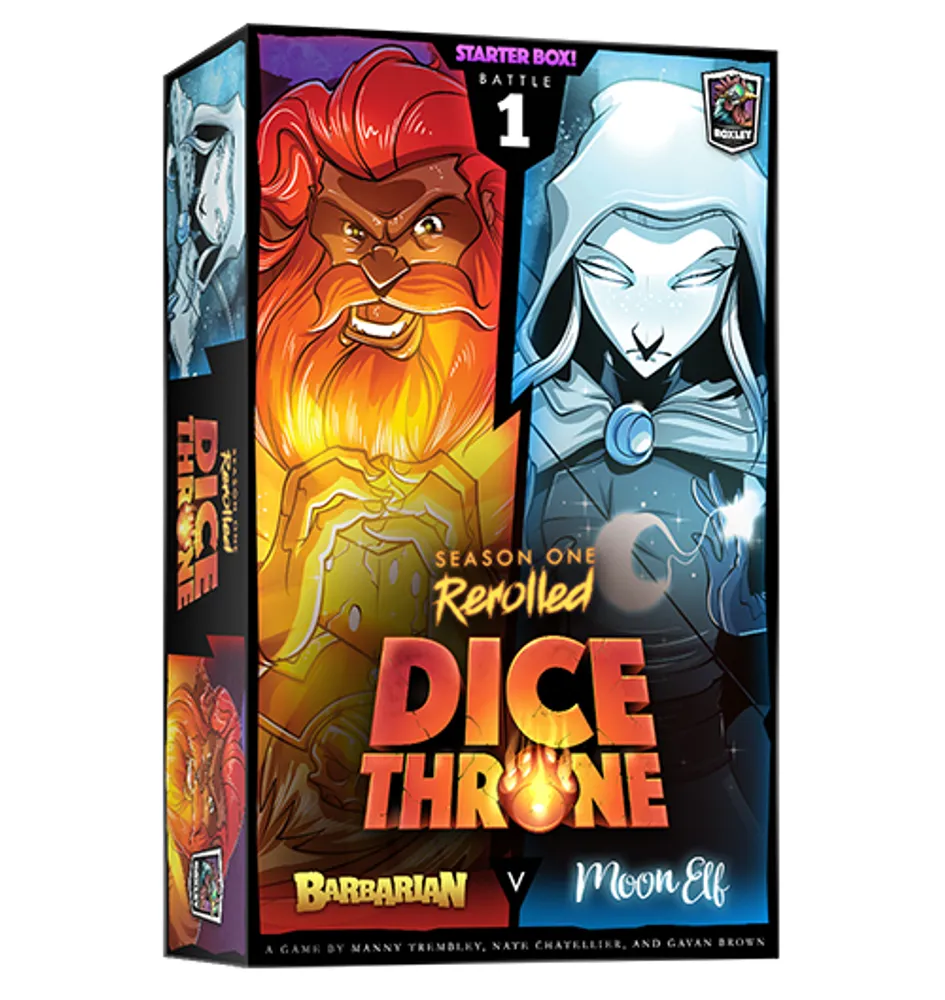 Dice Throne Season 1 Re-Rolled Box 1 Barbarian Vs Moon Elf - Board Game