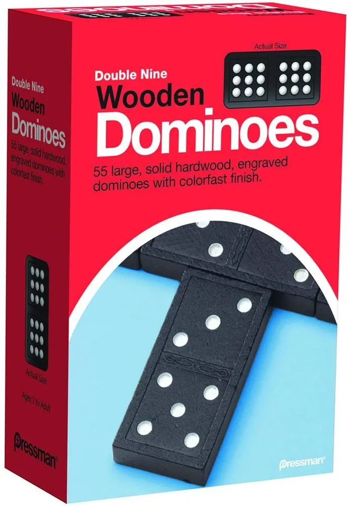 Dominoes Double 9 Wooden By Goliath