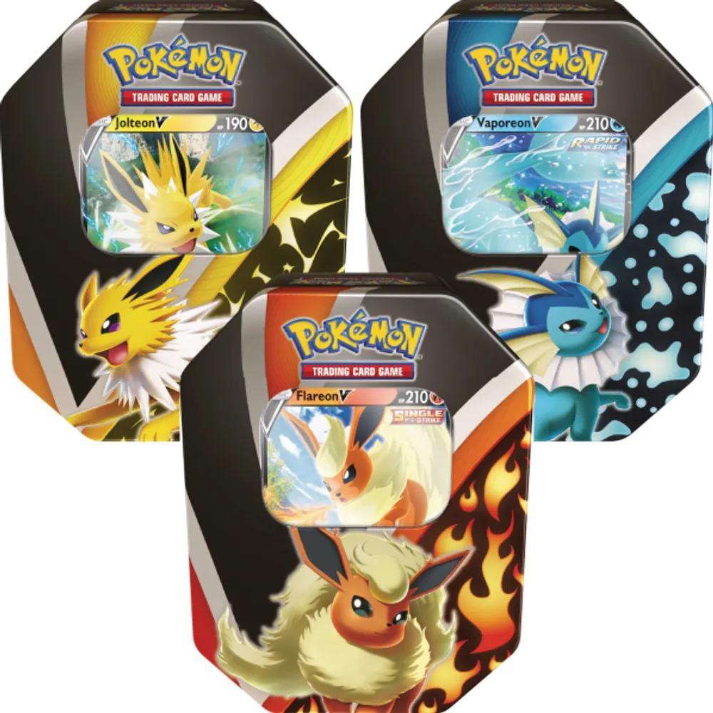 Pokemon Eevee Evolutions V Tin (Set of 3)