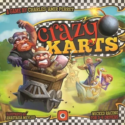 (DAMAGED) Crazy Karts - Board Game