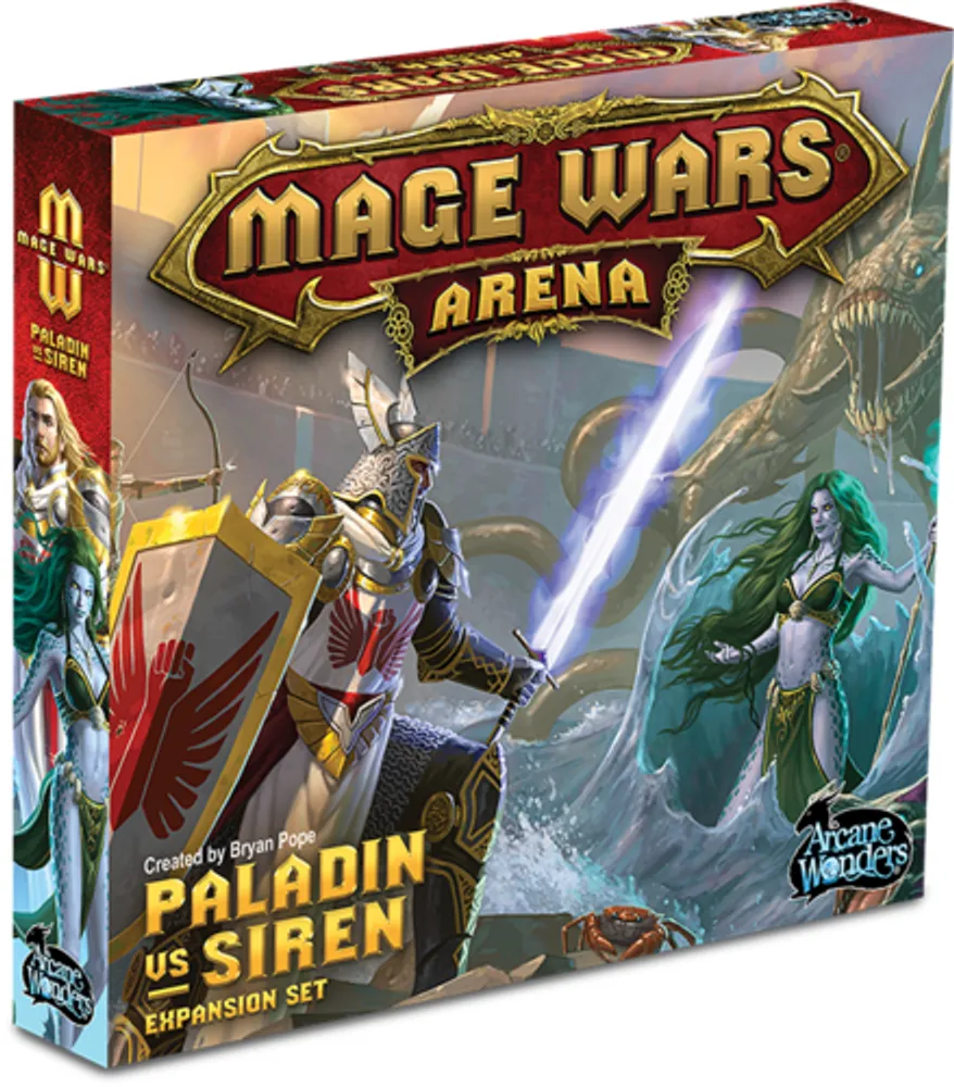 Mage Wars Arena Paladin Vs. Siren - Board Game