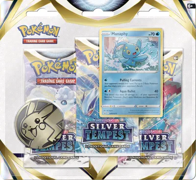 Pokemon Sword & Shield 12 Silver Tempest 3-Pack Blisters (ASSORTED)