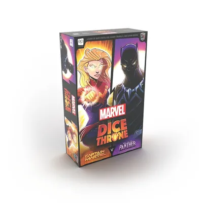 Marvel Dice Throne 2 Hero Box - Captain Marvel VS Black Panther - Board Game