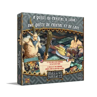 Massive Darkness A Quest Of Crystal And Lava Tiles Set  - Board Game