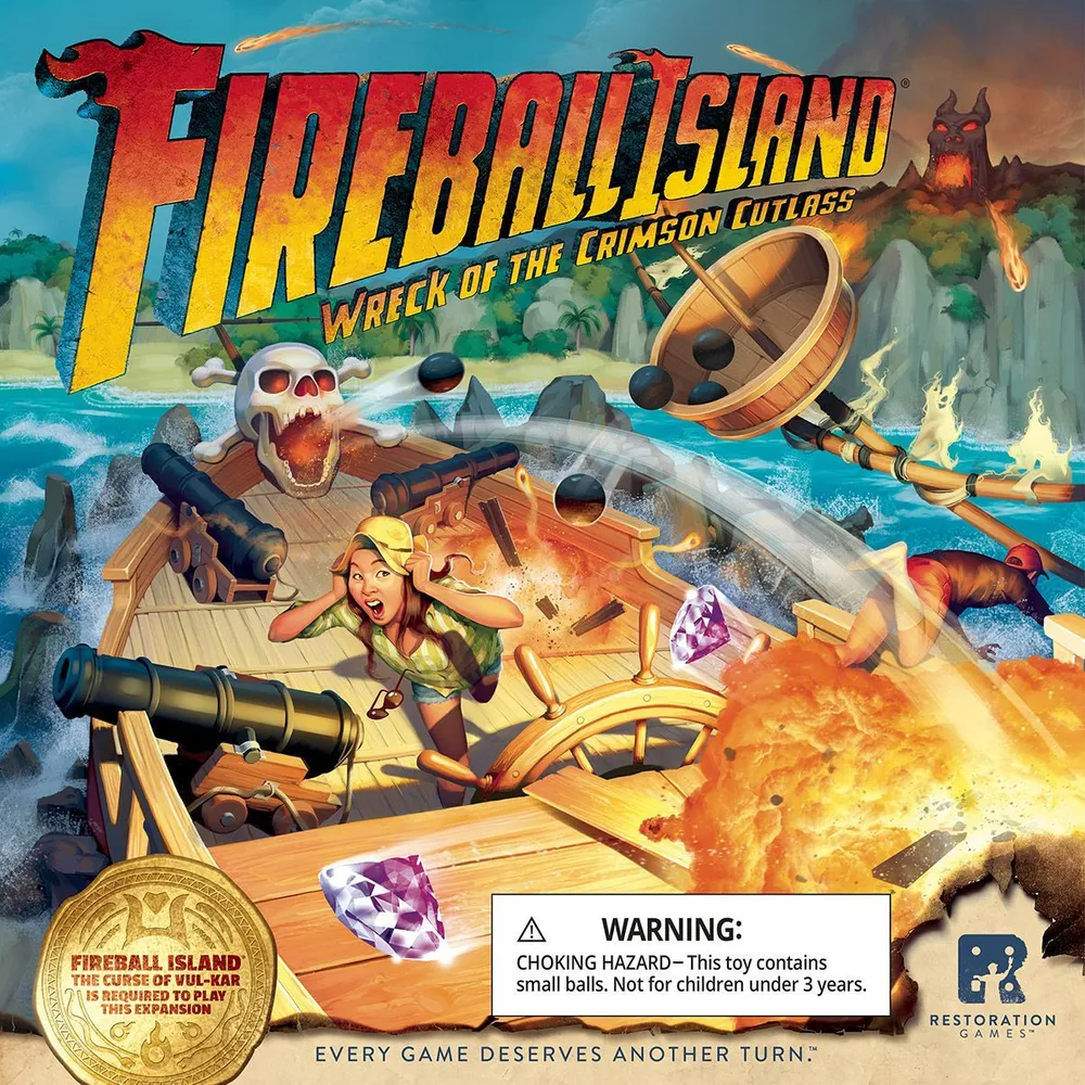 Fireball Island Wreck of the Crimson Cutlass Expansion - Board Game