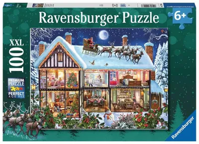 Ravensburger 100 Pc Christmas At Home Puzzle