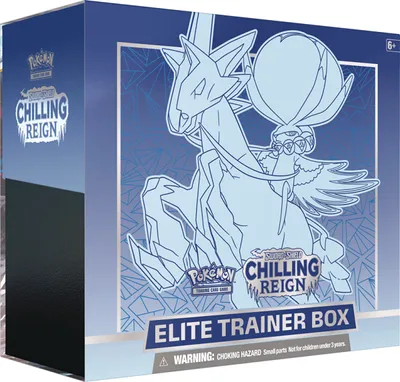 Pokemon Sword & Shield 6 Chilling Reign Elite Trainer Box