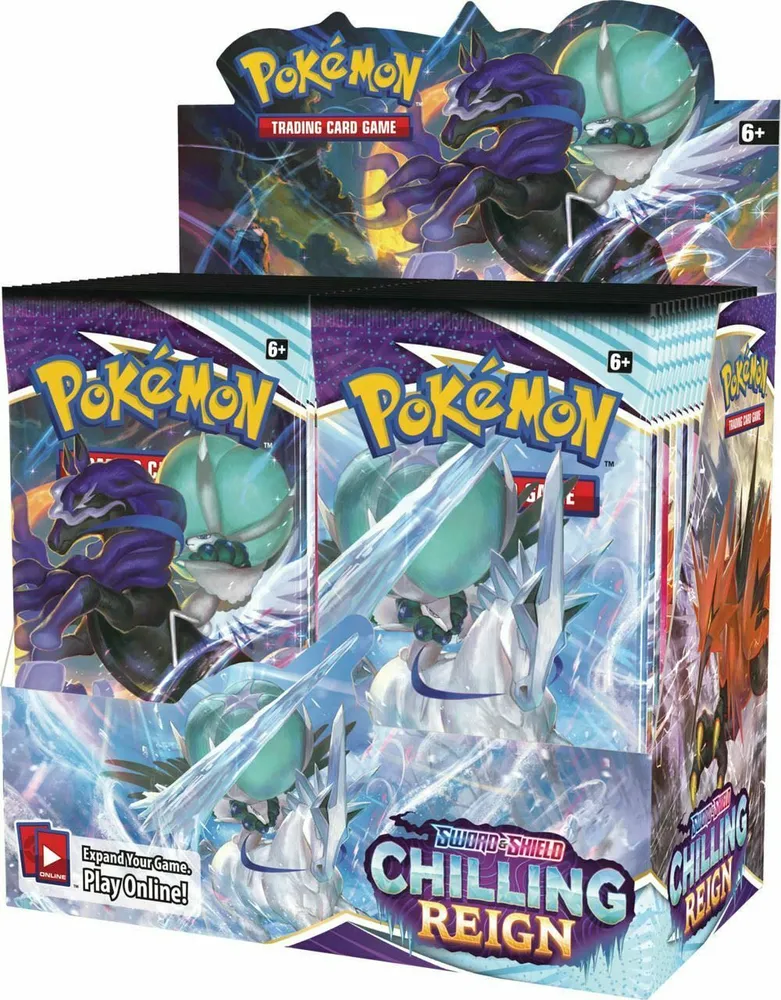 Pokemon Sword & Shield 6 Chilling Reign Booster Box