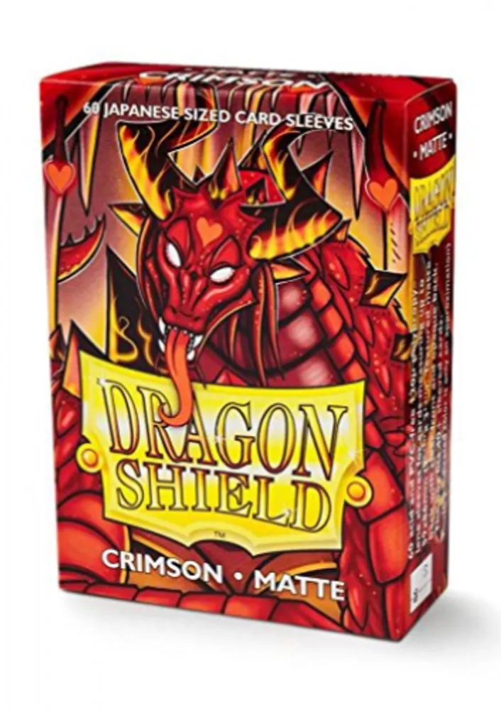 Dragon Shield Sleeves Small Mat Crimson 60Count