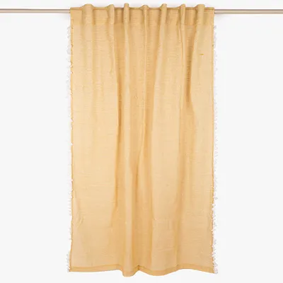 Cortinado amarelo riscas 140x270cm BACKYARD