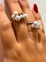 Carolina olivares multi pearl rings