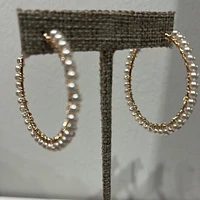 K Pearls hoops