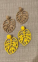 M Rafia earings