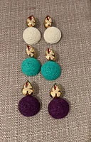 M Rafia earings