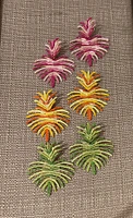 M Rafia earings